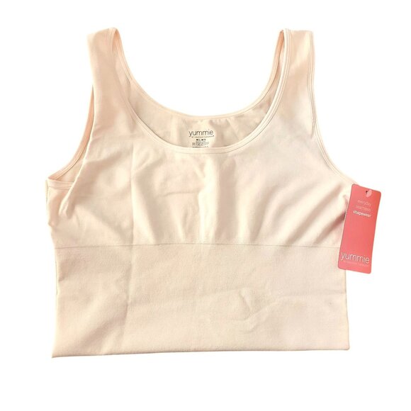 Yummie Shapewear M/L Shaping Tank Top Yummie 2-Way Seamless Tummy Control Shirt - Picture 2 of 7